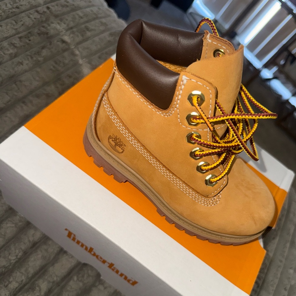 Timberland Kids Brown and Tan Boots